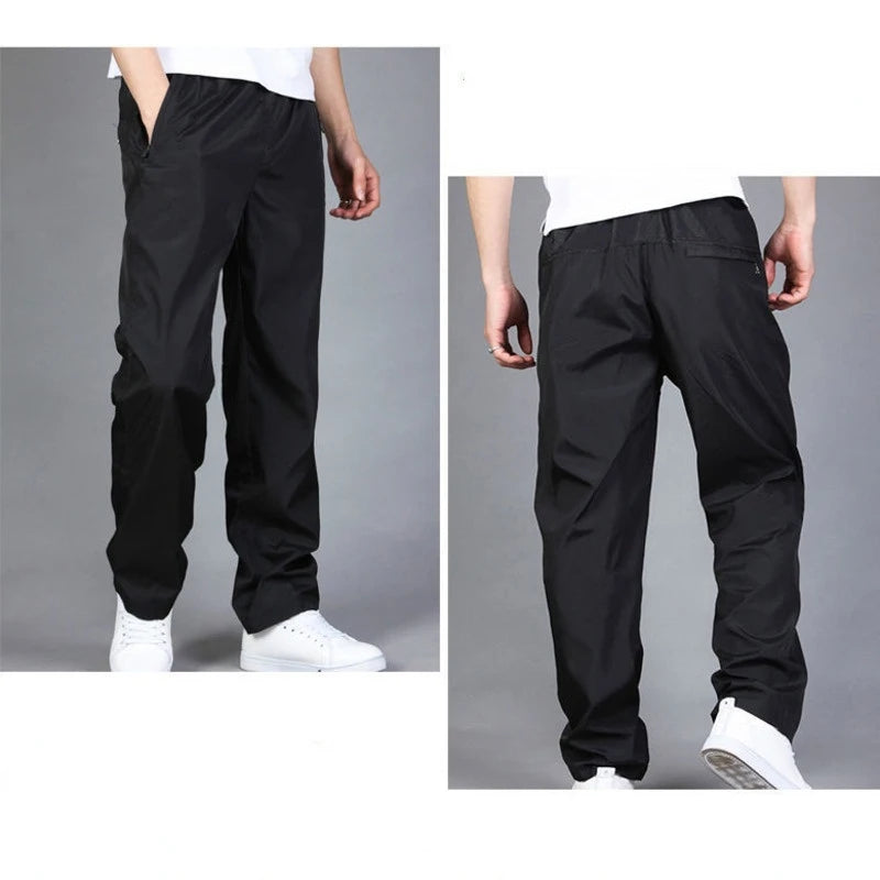 Men's Pants Sweatpant Quick Dry Breathable Pants Spring Sports Trouser Elastic Waist Straight Wide Joggers Running Tracksuit Men