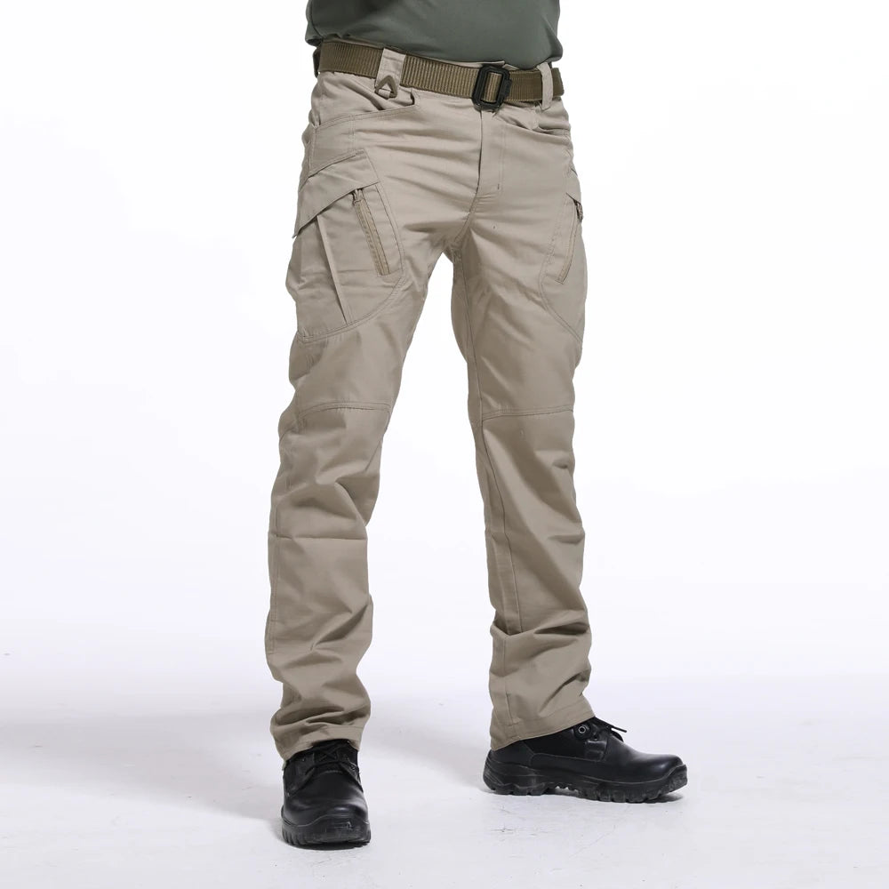 Mens Tactical Pants Multiple Pocket Elasticity Military Urban Commuter Tacitcal Trousers Men Slim Fat Cargo Pant 5XL