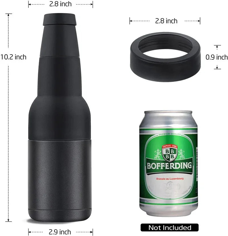 3 in 1 Stainless Steel Beer Drink Can Bottle Holder with opener